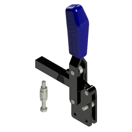 Kifix Vertical Solid Arm Hold-Down Toggle Clamp, 2090 Lb. Retention Force, 125 Degree Opening Angle KF-616-R